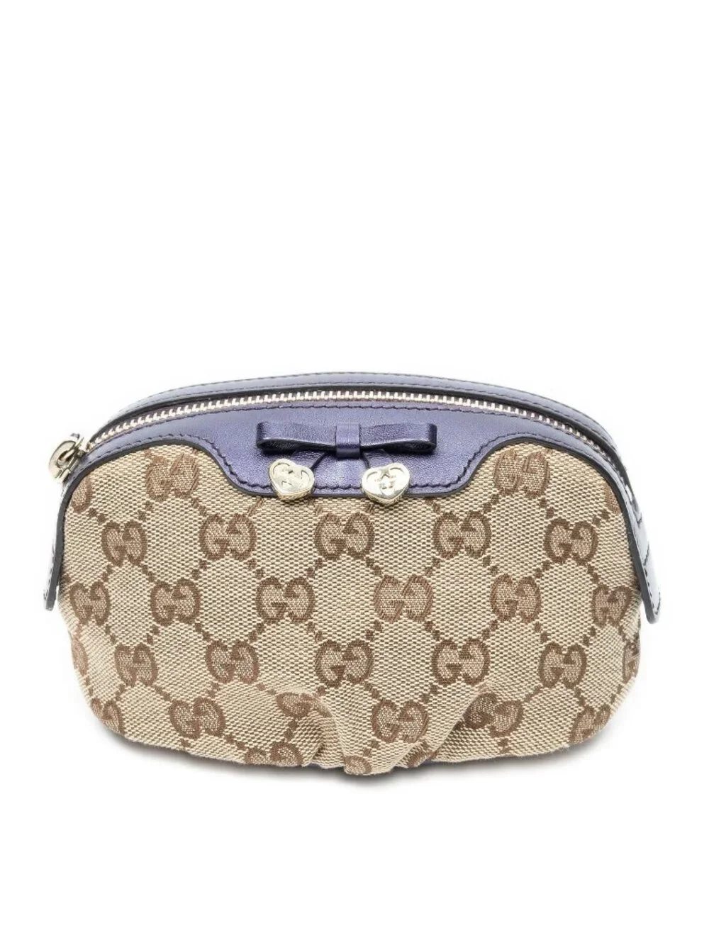 Gucci Mini Heart Cosmetic Pouch Purple